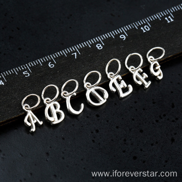 Silver 925 Gold Plated Alphabet Pendants